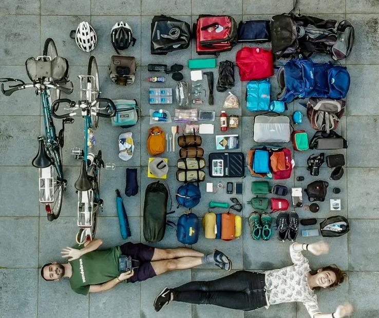 لیست لوازم سفر با دوچرخه