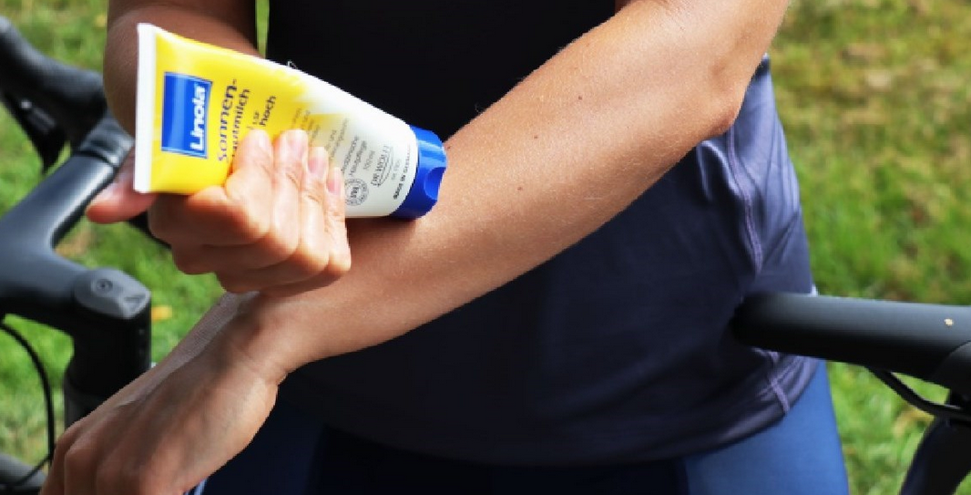 کرم ضدآفتاب در دوچرخه سواری